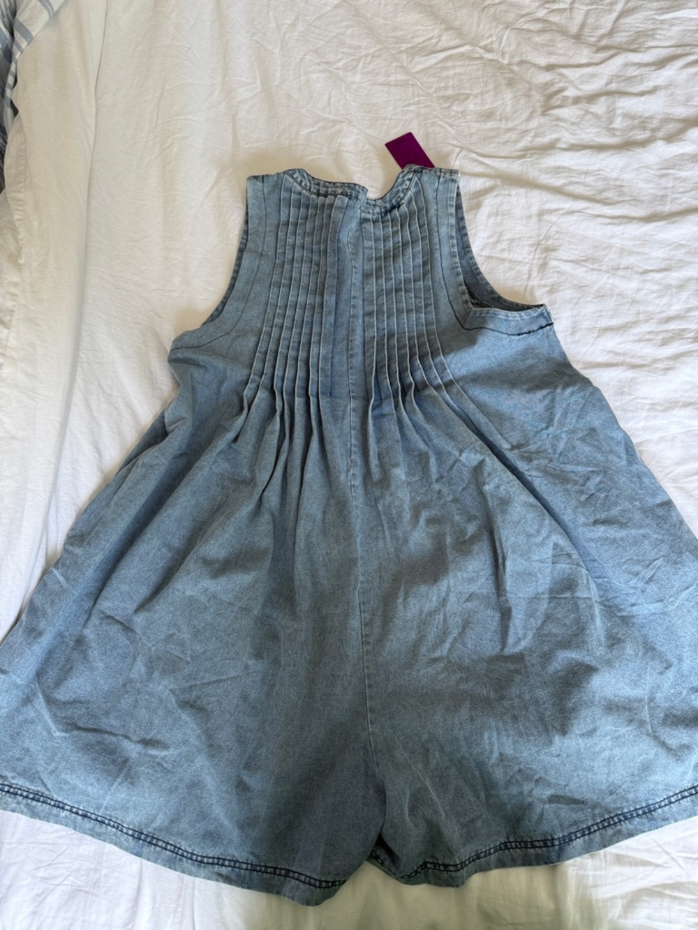 Amazon Light Blue Denim Romper